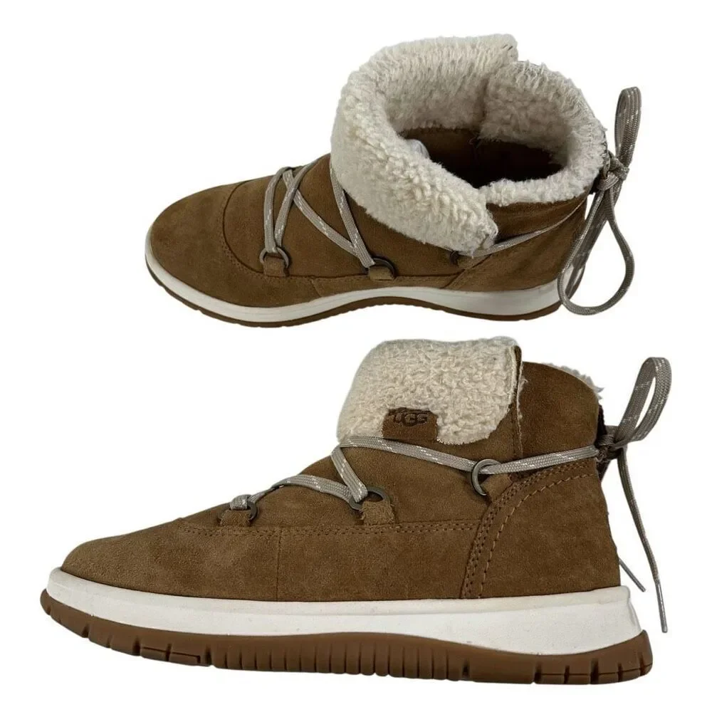 UGG Lakesider Heritage Lace Suede Leather Waterproof Boots Women’s Size 8